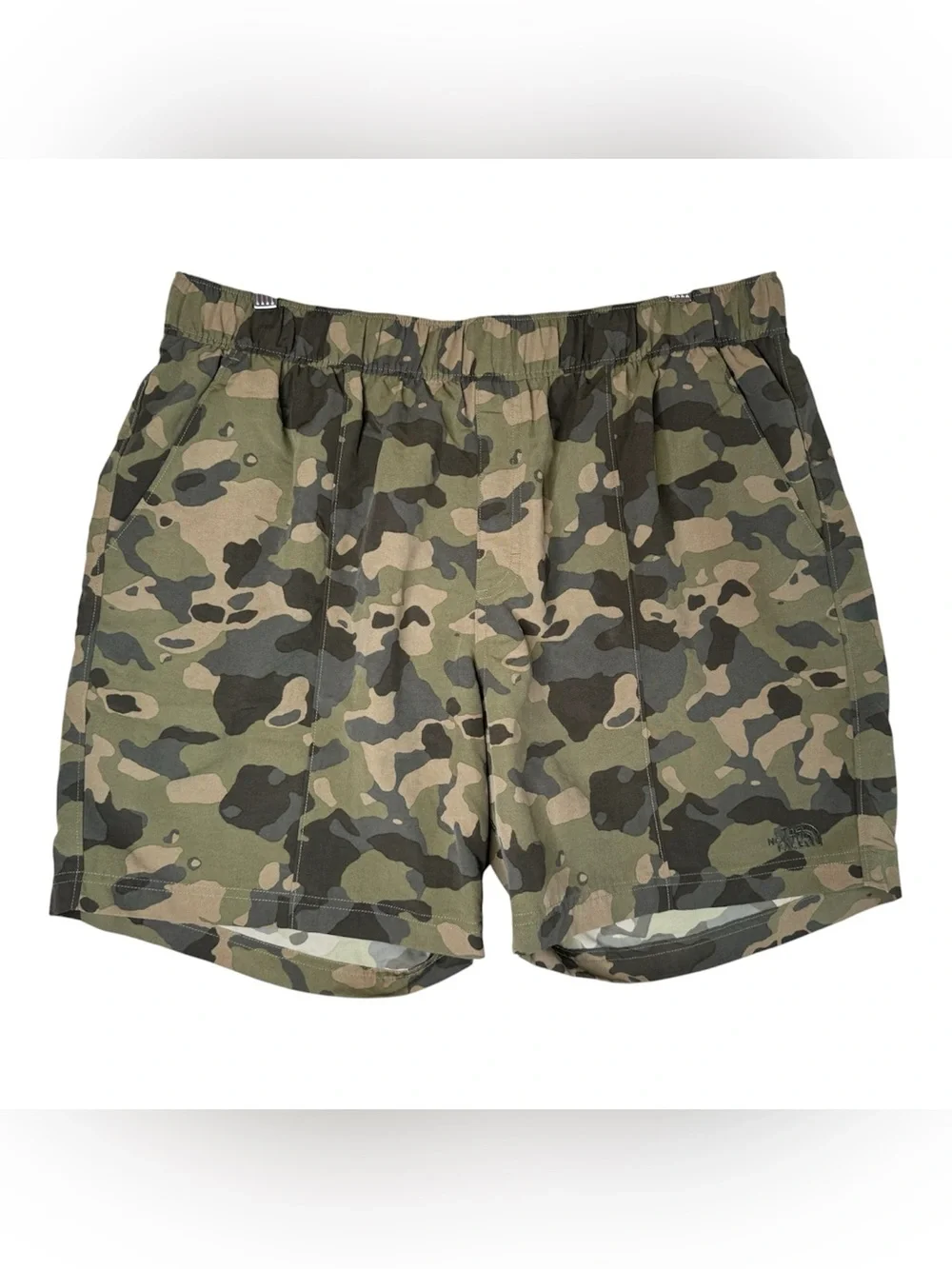 The North Face Class V Water Pull On Trunks Shorts Camo Green Men's Size XL